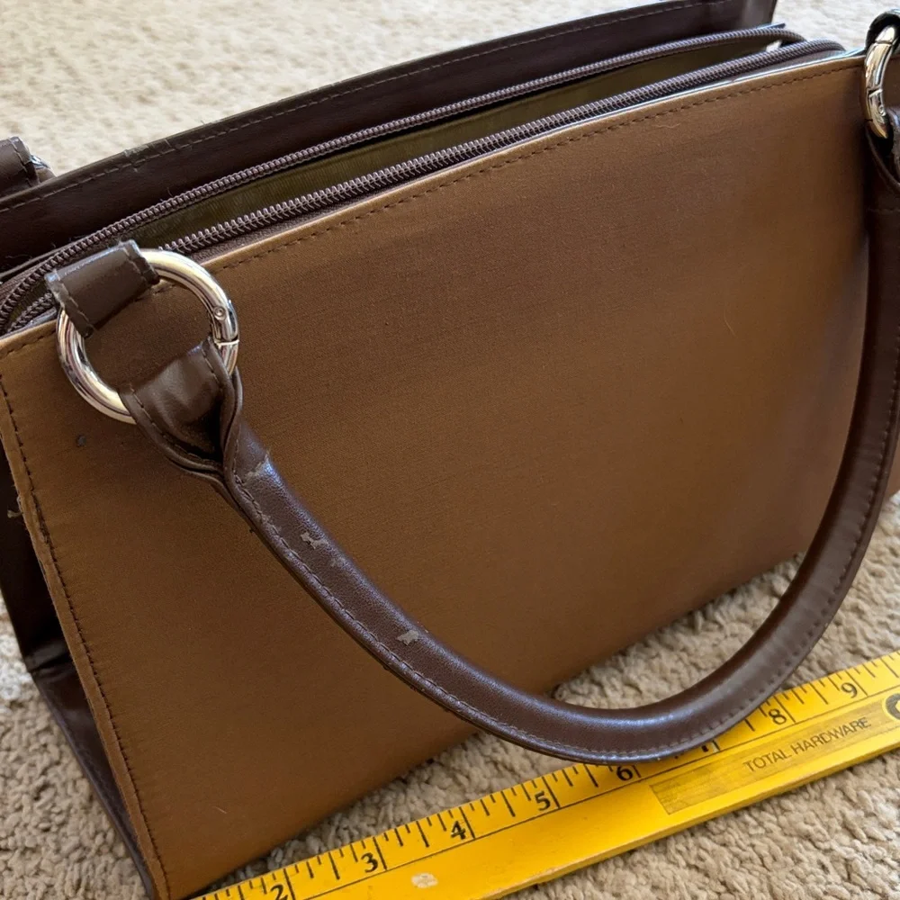 Niche classic handbag brown purse base and 3 interchangeable shell covers - Picture 5 of 17